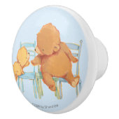 大きいヒグマは少しに黄色いくまを救済します セラミックノブ (右)