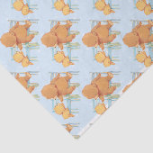 大きいヒグマは少しに黄色いくまを救済します 薄葉紙 (詳細)