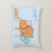 大きいヒグマ、さらさ、及びだらしない共有2の椅子 アクセントクッション (裏面(縦))