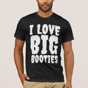 大きいヒップラインが好き ユニーク メンズ Tシャツ