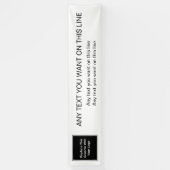 大きいビジネスロゴの旗のテンプレート 横断幕 (縦)