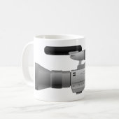 大きいビデオ・カメラのマグ コーヒーマグカップ (正面左)
