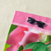 大きいビーチタオルのてんとう虫の花園 ビーチタオル (インサイチュ)