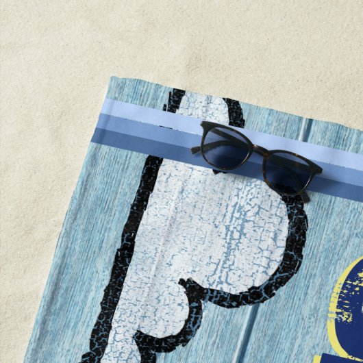 大きいビーチタオルの名前をカスタムするの掘っ建て小屋 ビーチタオル (インサイチュ)