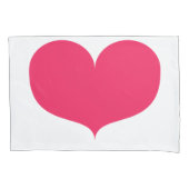 大きいピンクのハートの独身のな枕カバー 枕カバー (正面)