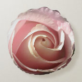 大きいピンクのバラ ラウンドクッション (裏面)