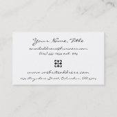 大きいピンクの花の名刺 名刺 (裏面)