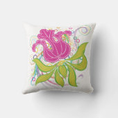 大きいピンク水Lilly クッション (裏面)