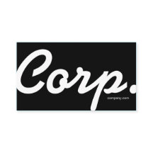 大きいフォント、読みやすく黒い名刺