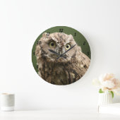 大きいフクロウの時計 ラージ壁時計 (ホーム)
