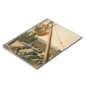 大きいブイの1つを進水させることを準備します威厳がある ノートブック (左側)