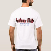 大きいブラウンの運転休止のワイシャツライト Tシャツ (裏面)