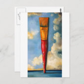 大きいブラシ(_Brush)[1] ポストカード (正面/裏面)