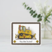 大きいブルドーザーのDozerはパーティの招待状をからかいます 招待状 (スタンド正面)
