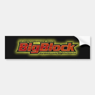 大きいブロックのバンパーステッカー バンパーステッカー