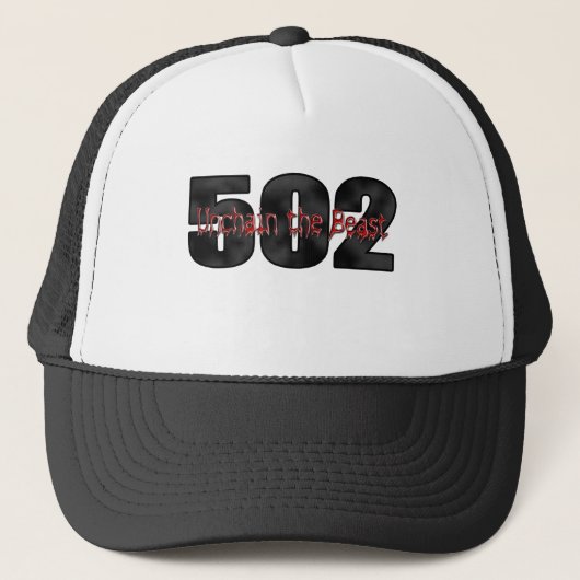 大きいブロックの獣502 キャップ (正面)