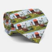 大きいブロックの芝刈機 ネクタイ (ロール)