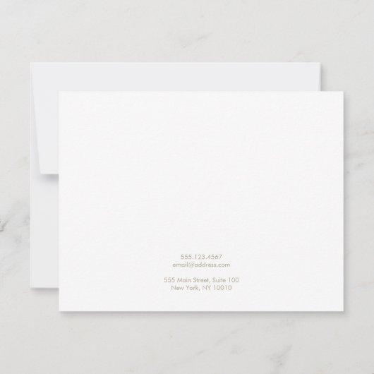 大きいプレーンでロゴのイヤリングディスプレイを追加 招待状 (裏面)