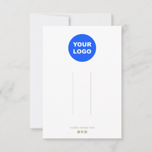 大きいプレーン追加ロゴ複数のヘアクリップディスプレイ 招待状 (正面)