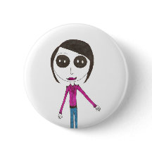 大きいヘッドボタンの女の子