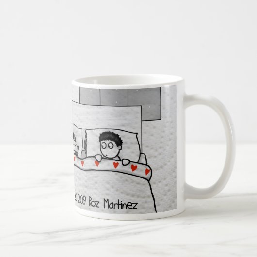 大きいベッド、Ittyの小さい睡眠の宇宙 コーヒーマグカップ (右)
