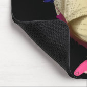 大きいベージュ蝶マウスパッド マウスパッド (コーナー)