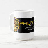 大きいペリシテ人のMCのコーヒー・マグ コーヒーマグカップ (正面左)