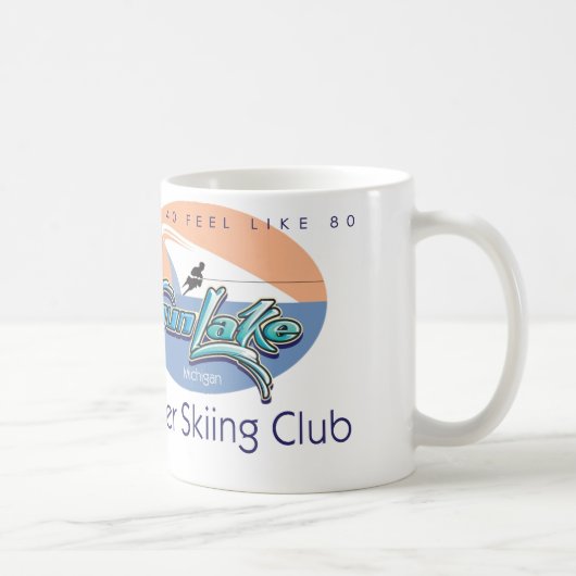 大きいマイクのgun湖の前部 コーヒーマグカップ (右)