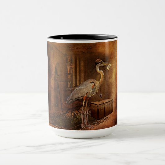 大きいマグに"乗るために" 15のoz札をつけて下さい マグカップ (中央)