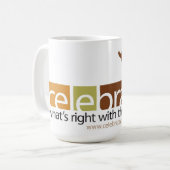 大きいマグ コーヒーマグカップ (正面左)