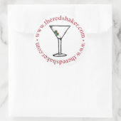 大きいマルティーニの円のステッカー- ラウンドシール (バッグ)