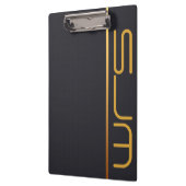 大きいモダンパーソナライズされたモノグラムのクリップボード クリップボード (左)