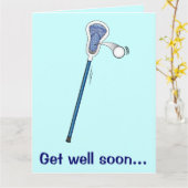 大きいラクロスのチームからよく得て下さい カード (黄色い花)