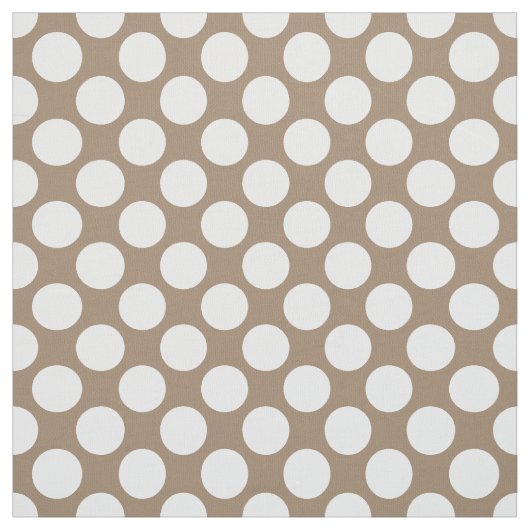 大きいレトロの点-白および暗灰色は日焼けします ファブリック (見本)