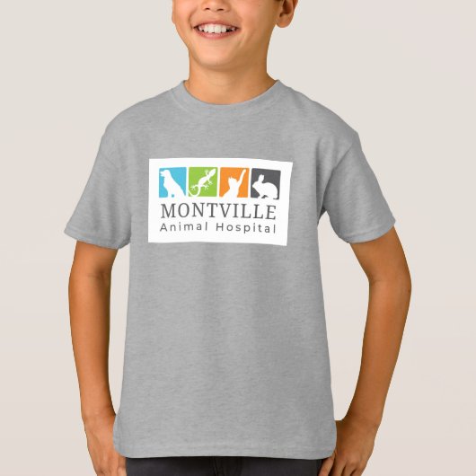 大きいロゴのキッズTシャツ Tシャツ (正面)