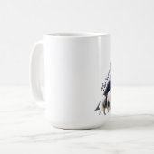 大きいロゴのマグ コーヒーマグカップ (正面左)