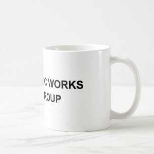 大きいロゴの公共事業のグループのマグ コーヒーマグカップ