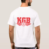 大きいロゴの背部が付いているKGB役人の紋章 Tシャツ (裏面)