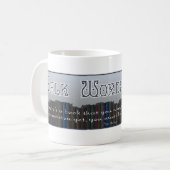 大きいロゴのTWtMの本のマグ コーヒーマグカップ (正面左)