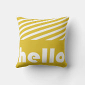 大きいワンフォトパーソナライズされた白黒黄 クッション (裏面)