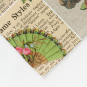 大きいヴィンテージのクリスマスのフリースブランケット フリースブランケット (角)