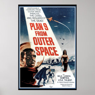 大きいヴィンテージポスター-古い宇宙映画 ポスター
