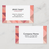 大きい三角形の幾何学的な名刺 名刺 (正面/裏面)