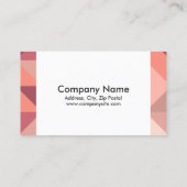 大きい三角形の幾何学的な名刺 名刺 (裏面)