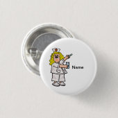 大きい丸薬カスタマイズ可能なボタンを持つナース 缶バッジ (正面&裏面)