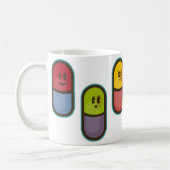 大きい丸薬コップ コーヒーマグカップ (左)