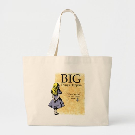 大きい事はバッグ起こります ラージトートバッグ (正面)