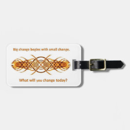 大きい僅かな変化の荷物のラベル-金ゴールド ラゲッジタグ