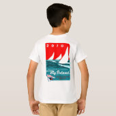 大きい内陸2010の子供のワイシャツ Tシャツ (裏面フル)