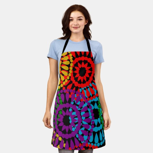 大きい円 エプロン (着用した状態)